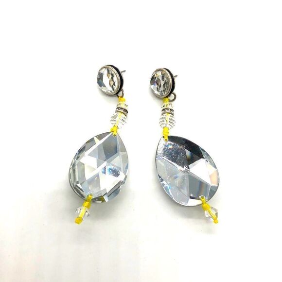 Crystal Drop Dangle Earrings - Picture 1 of 3